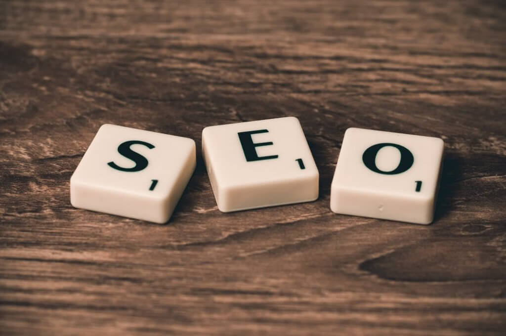 Scrabble bricks spelling SEO